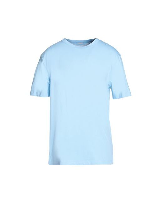 8 by YOOX Organic Cotton S/sleeve T-shirt With Print Man Sky S