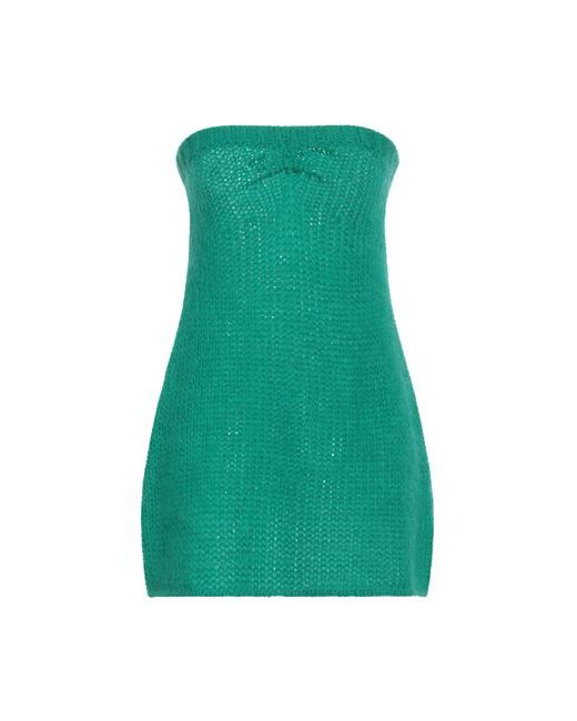 Laneus Short dress Emerald Mohair wool Polyamide Wool