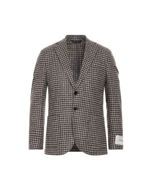 Paoloni Man Suit jacket Dark 36 Wool Polyamide Acrylic Alpaca wool Viscose