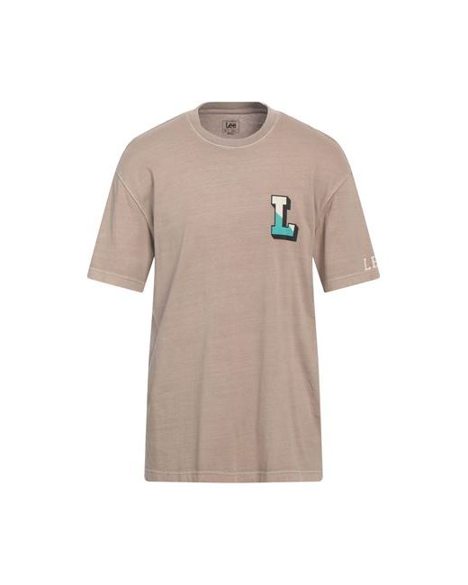 Lee Man T-shirt Light brown S Cotton
