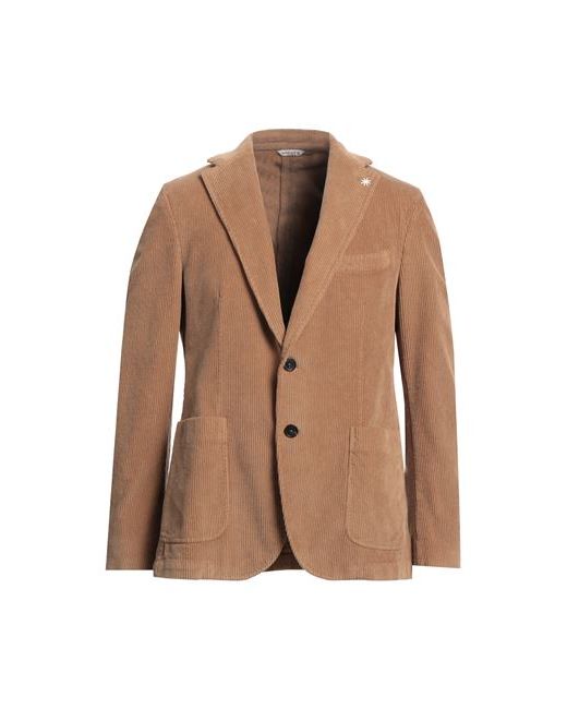Manuel Ritz Man Suit jacket Camel 38 Cotton Elastane
