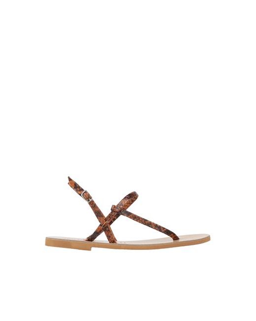 Stella D'Otranto Toe strap sandals Camel 6