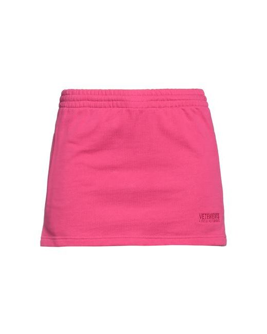 Vetements Mini skirt Fuchsia XS Cotton Elastane