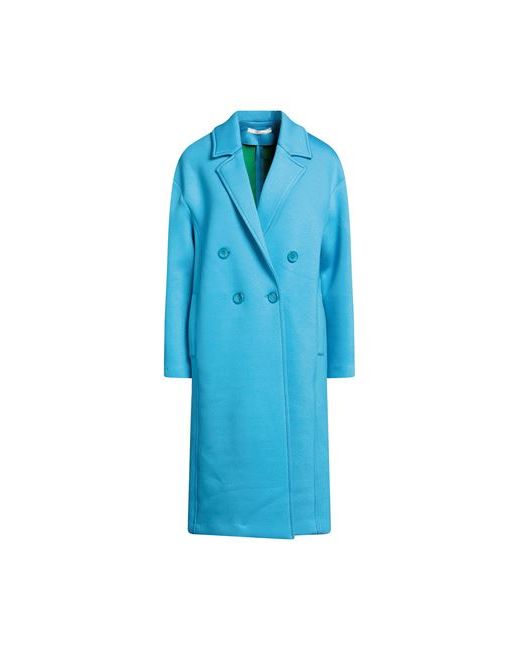 Souvenir Coat Turquoise XS Viscose Polyurethane Elastane