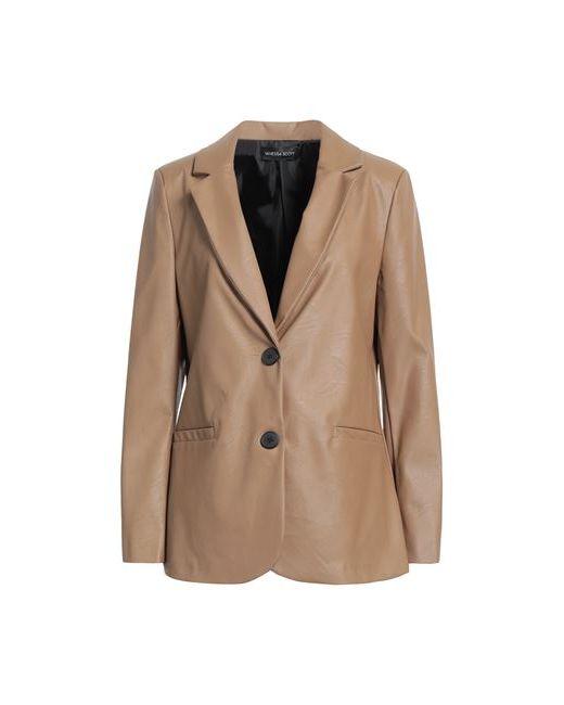Vanessa Scott Suit jacket Sand S Viscose Polyurethane