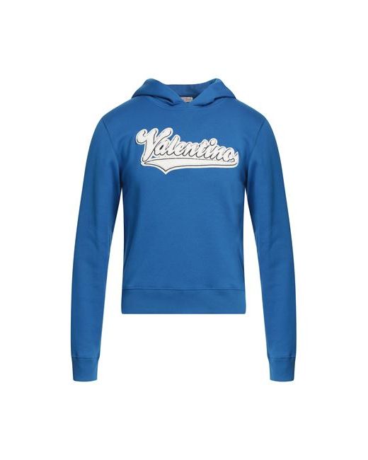 Valentino Man Sweatshirt Azure S Cotton Polyamide