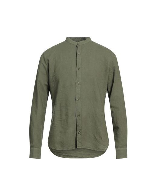 0/Zero Construction Man Shirt Military S Linen Cotton