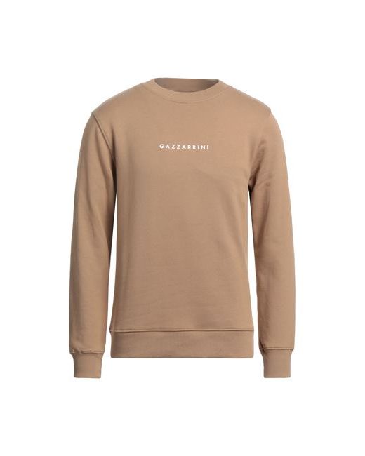 Gazzarrini Man Sweatshirt Light brown S Cotton Polyester