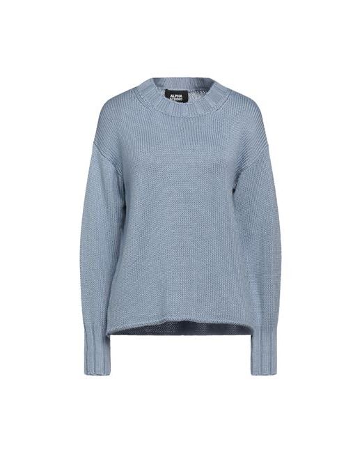 Alpha Studio Sweater Sky 4 Merino Wool Tencel
