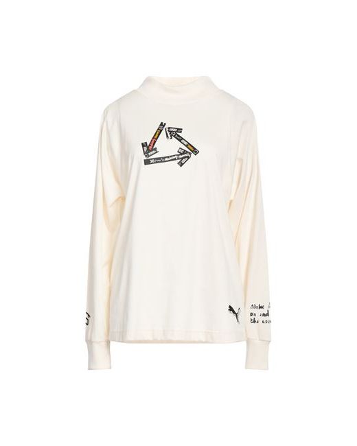 Puma T-shirt Ivory XS Cotton Polyester