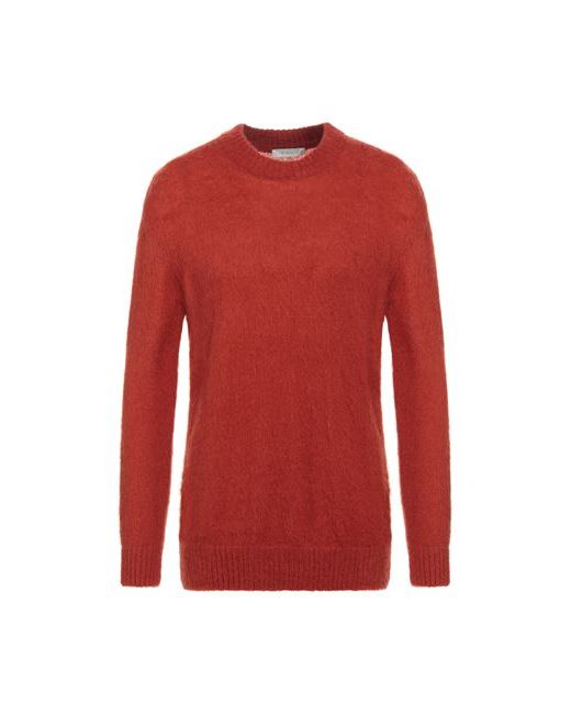 Diktat Man Sweater Rust S Mohair wool Acrylic Polyamide
