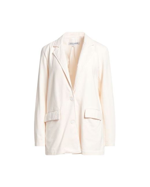 European Culture Suit jacket Ivory Cotton Viscose Elastane