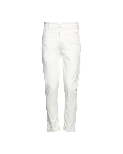 Stilosophy Man Cropped Pants Cream 28 Cotton Elastane