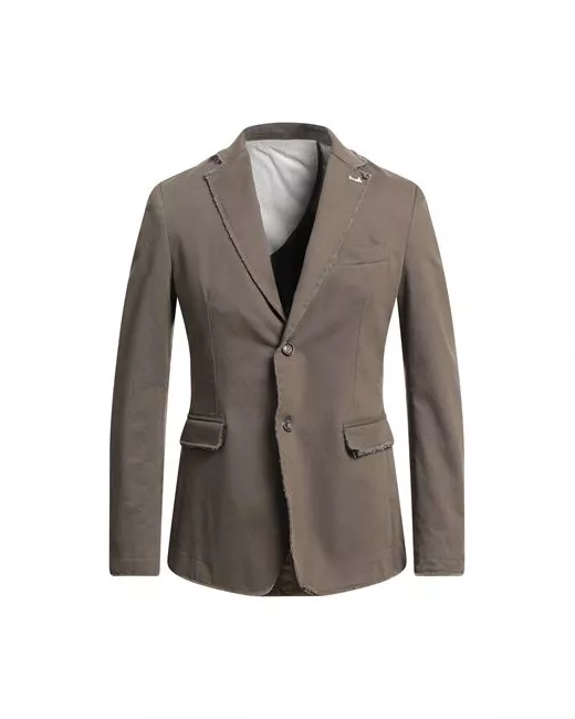 Berna Man Suit jacket Military 36 Cotton Elastane