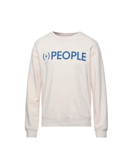 + People People Man Sweatshirt Ivory L Cotton Polyester