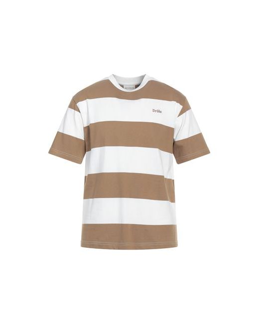Drôle De Monsieur Man T-shirt Light brown XS Cotton