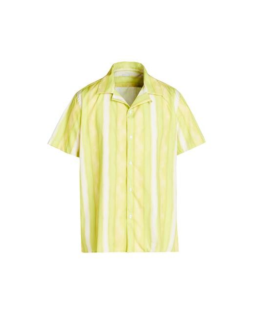 8 by YOOX Printed Camp-collar S/sleeve Oversize Shirt Man Acid S Cotton