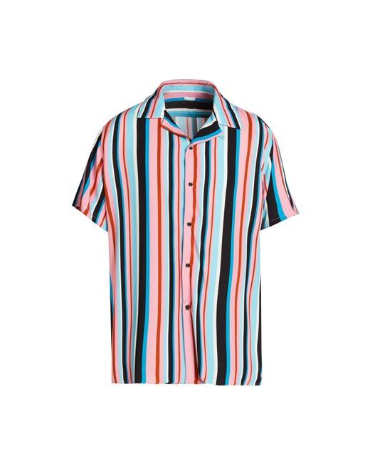 8 by YOOX Printed Camp-collar S/sleeve Oversize Shirt Man S Viscose