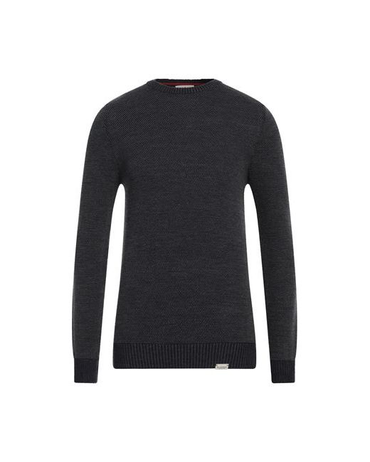 Brooksfield Man Sweater Slate 36 Virgin Wool