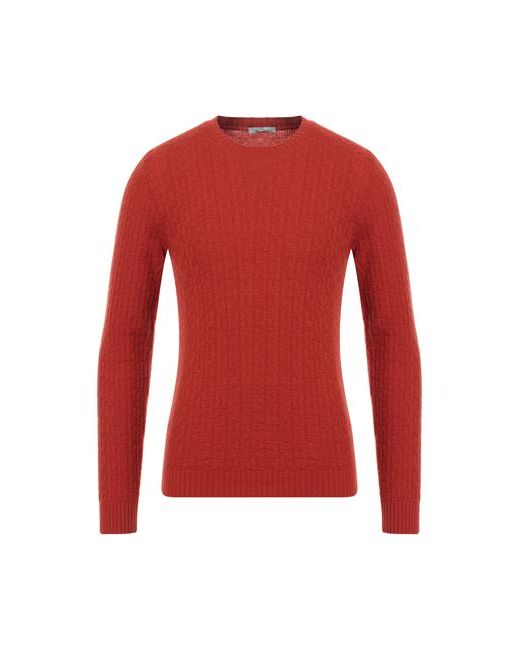 Block23 Man Sweater Rust Wool Polyamide
