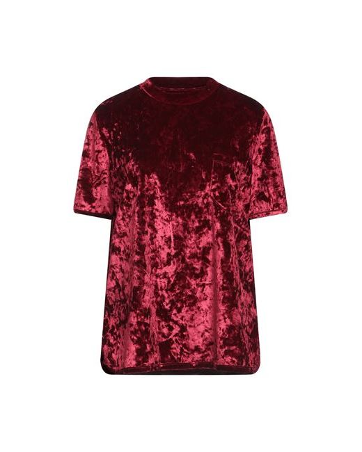 Manila Grace T-shirt Burgundy Polyester Elastane