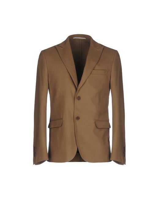 Exibit Man Suit jacket Camel Virgin Wool Polyamide Elastane