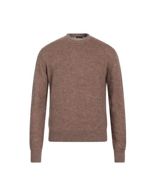 Retois Man Sweater Light brown S Acrylic Merino Wool Alpaca wool