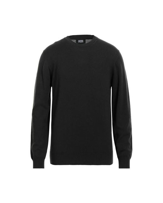 Alpha Studio Man Sweater Dark 38 Wool