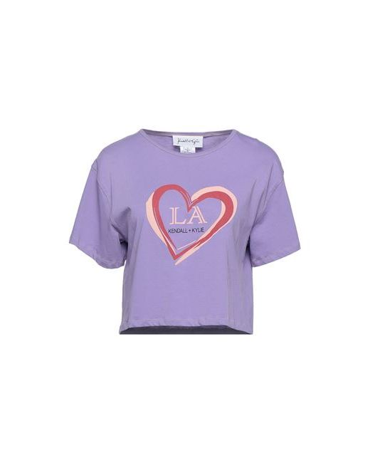 Kendall and Kylie T-shirt Lilac XS Cotton Elastane