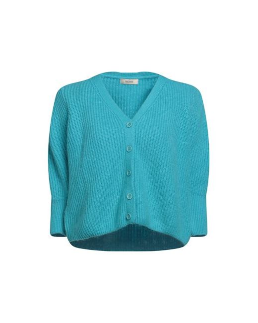 Fracomina Cardigan Turquoise Acrylic Polyamide Mohair wool Wool