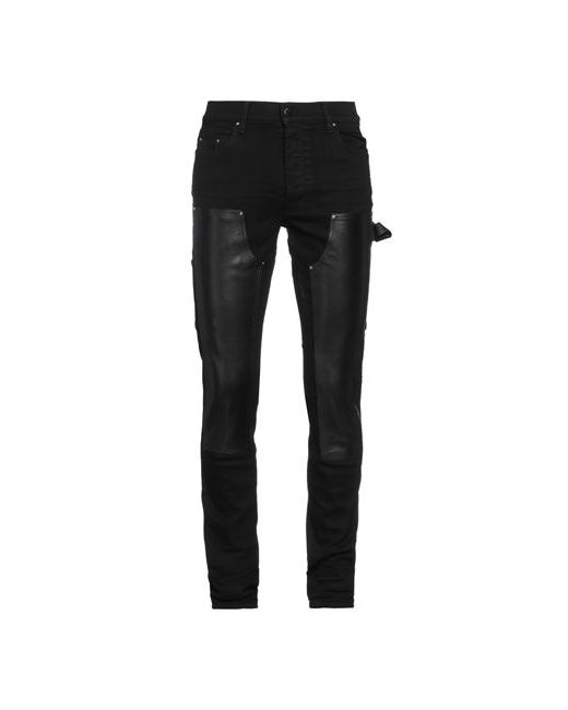 Amiri Man Denim pants 29 Cotton Elastomultiester Elastane Bovine leather