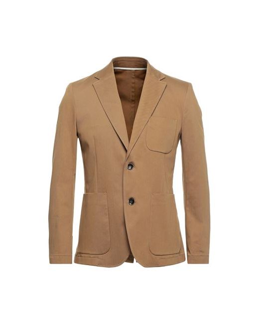 Paolo Pecora Man Suit jacket Khaki Cotton Elastane