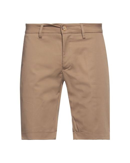 Bulgarini Man Shorts Bermuda Light brown 29 Cotton Elastane