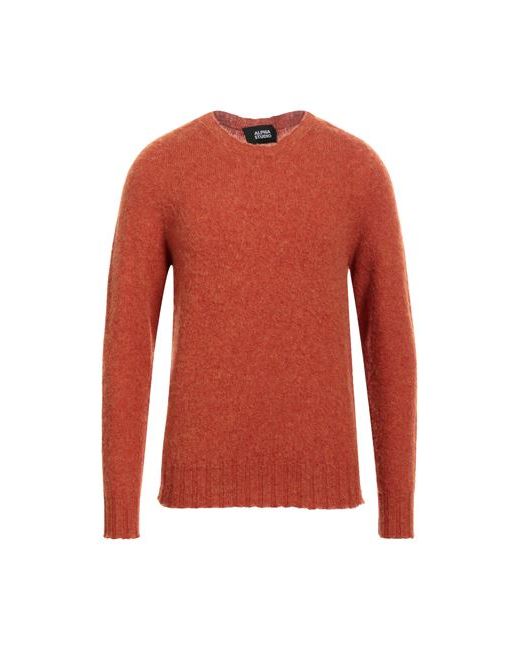 Alpha Studio Man Sweater Rust 38 Wool