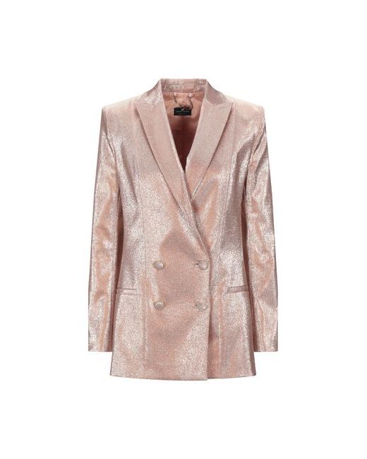 Elisabetta Franchi Suit jacket Copper 4 Cotton Metal Polyester