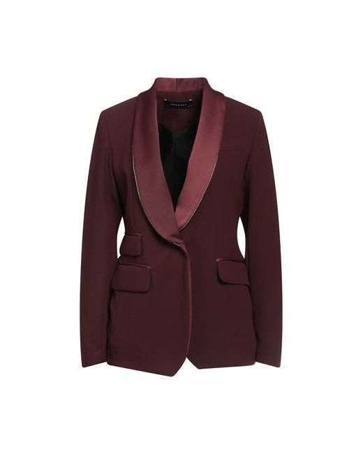 Emma & Gaia Suit jacket Burgundy 6 Polyester