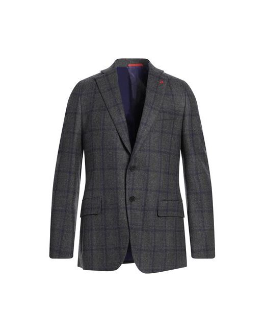 Isaia Man Suit jacket Lead 38 Wool
