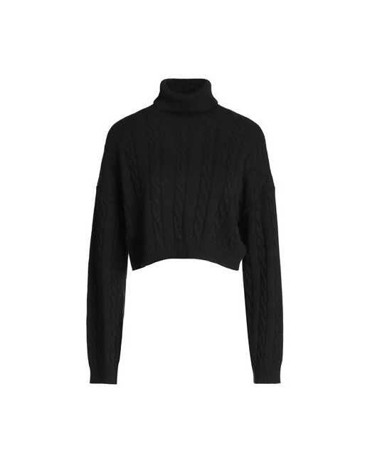 8 by YOOX Cable Knit Cropped Roll-neck Turtleneck XS Viscose Recycled polyamide wool cashmere