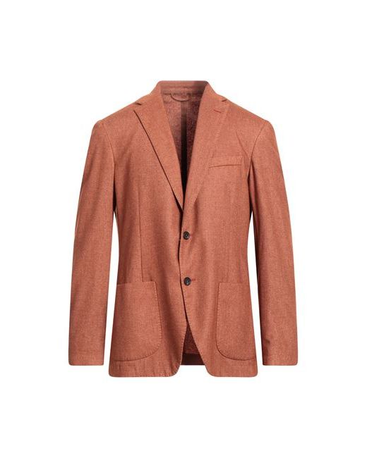 Altea Man Suit jacket Rust Cashmere Polyester