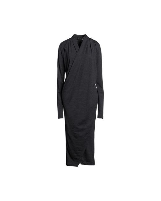 Brunello Cucinelli Midi dress Lead XXS Virgin Wool Elastane Brass Acetate Silk