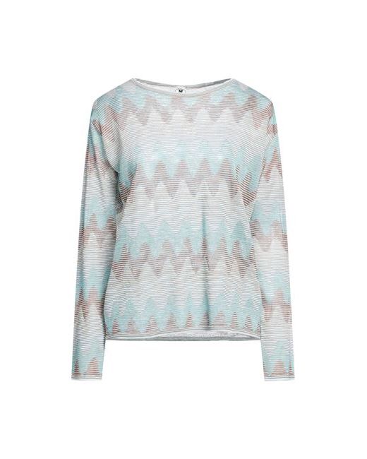 M Missoni Sweater Sky Viscose Cotton Wool Polyamide