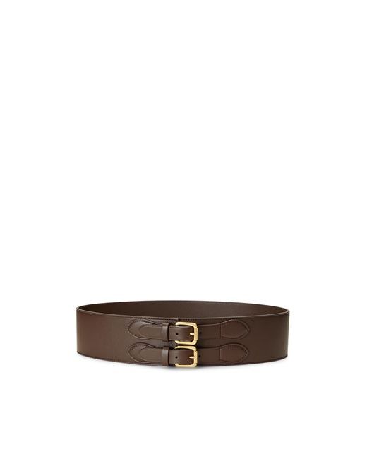 Lauren Ralph Lauren Leather Wide Belt Dark XS Bovine leather