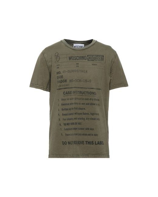 Moschino Man T-shirt Military 36 Cotton