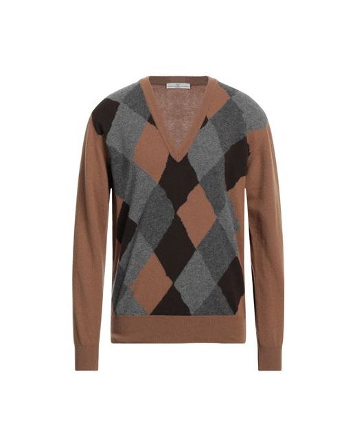 Grey Daniele Alessandrini Man Sweater Camel S Wool
