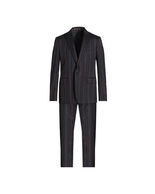 Etro Man Suit Midnight 34 Wool