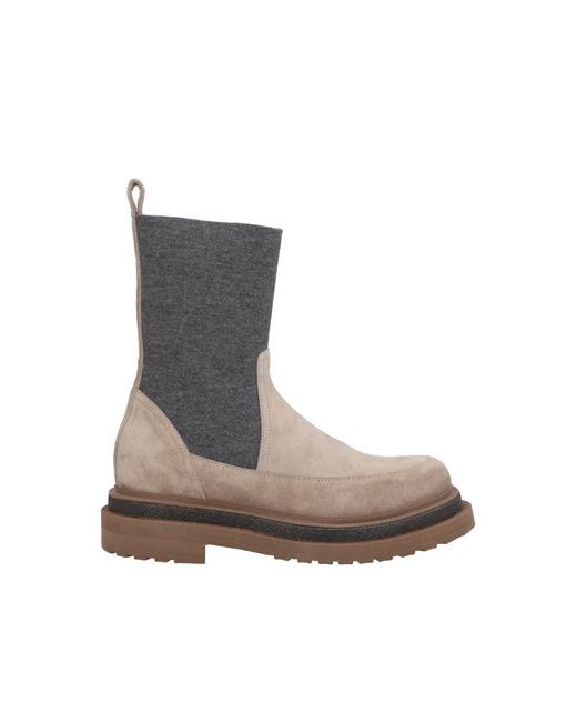 Brunello Cucinelli Ankle boots 6 Soft Leather Textile fibers