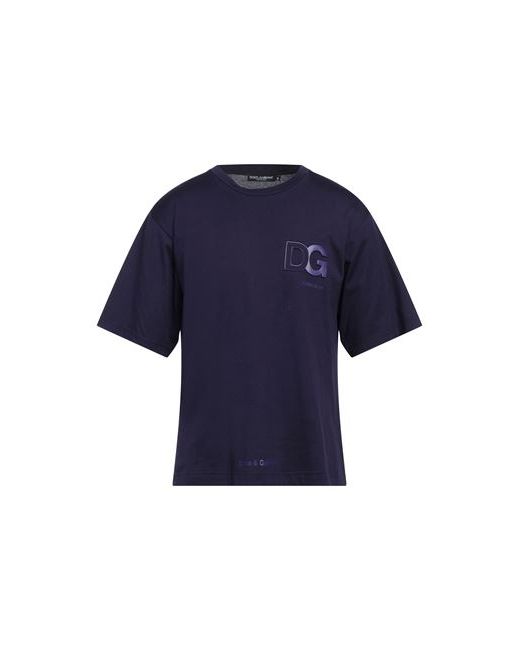 Dolce & Gabbana Man T-shirt Dark 34 Cotton Polyurethane