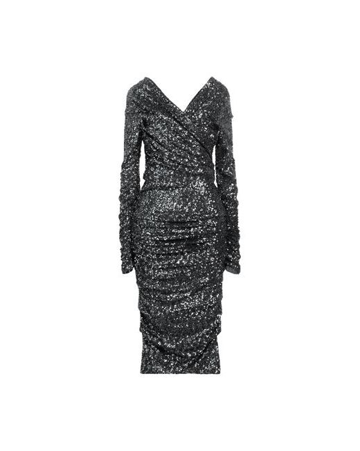 Dolce & Gabbana Midi dress Lead 0 Polyamide Elastane