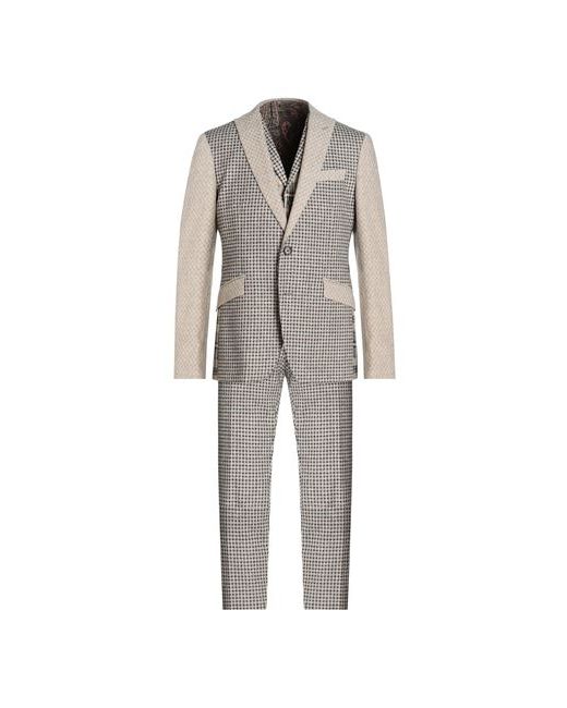 Etro Man Suit 36 Wool Cotton Viscose Polyamide