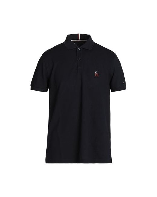 Tommy Hilfiger Man Polo shirt Midnight S Cotton Polyester